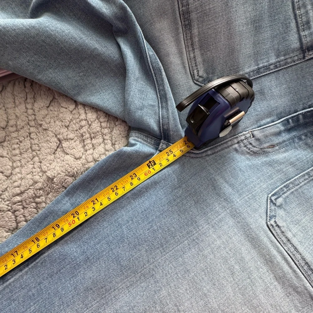Quince Bella Stretch Patch Pocket Wide Leg Jeans - Size 31 - Picture 5 of 5